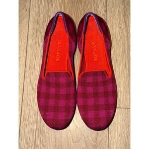 Rothy's Limited Edition The Cherry Gingham Slip On Ballet Flat Loafer 9